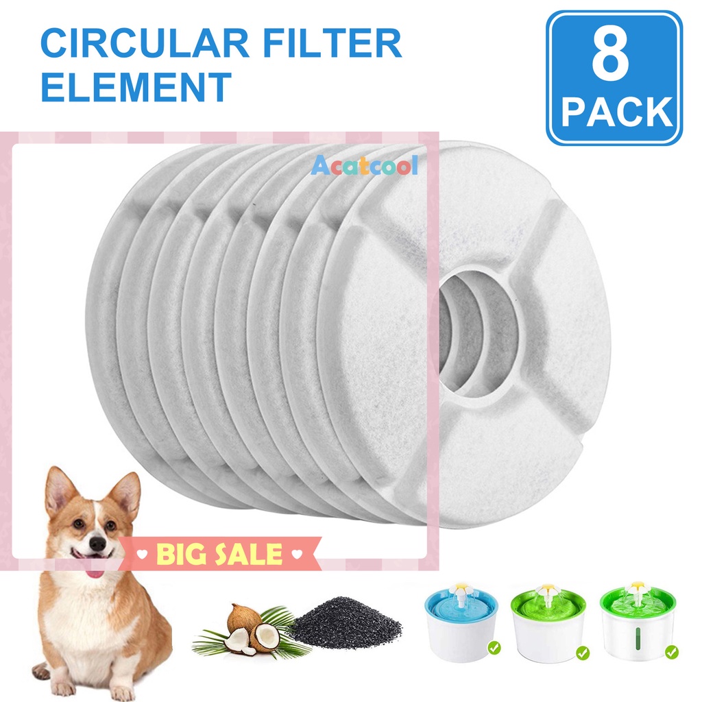 Pet Fountain Replacement Filters-Cotton Carbon Automatic Fountain Filter