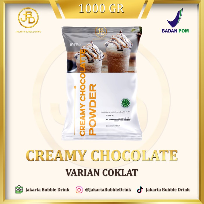 

(BISA COD) Creamy Chocolate Powder - Bubuk Coklat Minuman Bubble Drink