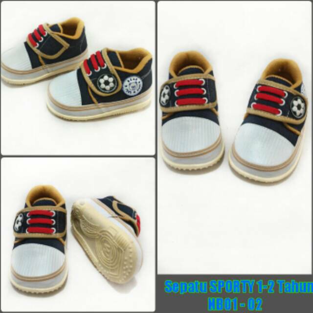 Sepatu Bunyi bayi laki laki Cream Kado Bayi cocok buat belajar jalan