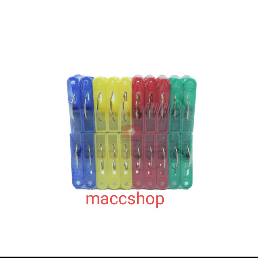 20 PCS Jepitan Baju Ring Laundry Clips Indo Kurnia Nice Day - Original cocok jemuran dan souvenir