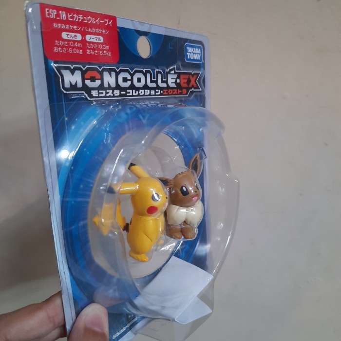 Flash Sale Takara Tomy Moncolle Ex Pokemon Sun Moon Esp-10 Pikachu Eevee Terlaris