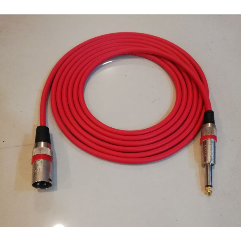 Kabel xlr male 3pin to akai mono ts 6.5mm 15meter