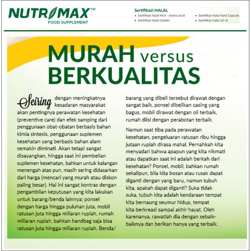 NUTRIMAX B COMPLEX KOMPLEKS NUTRISI OTAK SARAF NAFSU MAKAN