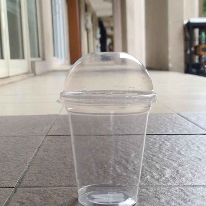 MIN 50PCS Cup PET 12oz Tebal + Cup Gelas Pet 12oz + Cup 12oz + TUTUP CEMBUNG
