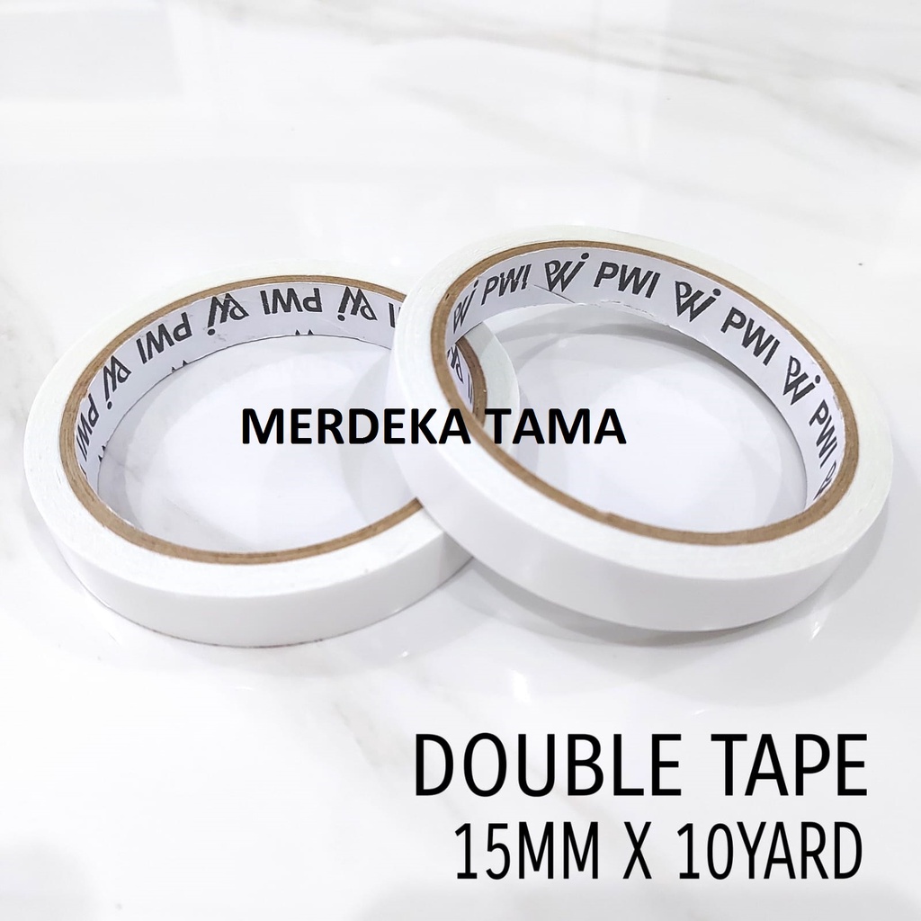 

Double Tape Solasi Bolak Balik Perekat PWI 15mmx10yard
