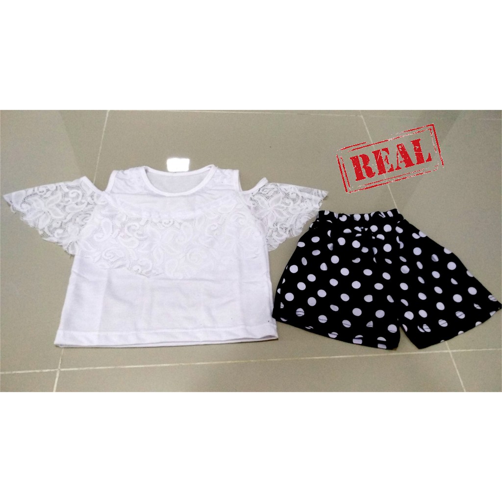 Rmshop - baju echa fashion korea lucu set 1 3 4 5 tahun import murah setelan anak perempuan cewek-1