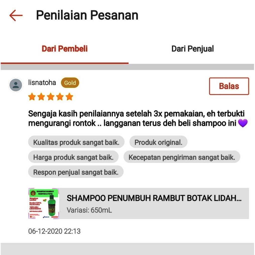 SHAMPOO PENUMBUH RAMBUT BOTAK LIDAH BUAYA SHAMPO PENYUBUR RAMBUT ANTI RONTOK DAN KETOMBE 650mL-2