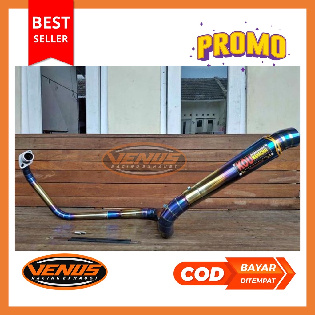 Knalpot Racing Kou Mahachai Kidal Cobra Vixion Old, Vixion NVL, Satria Fu Fi, Satria FU Karbu, Sonic