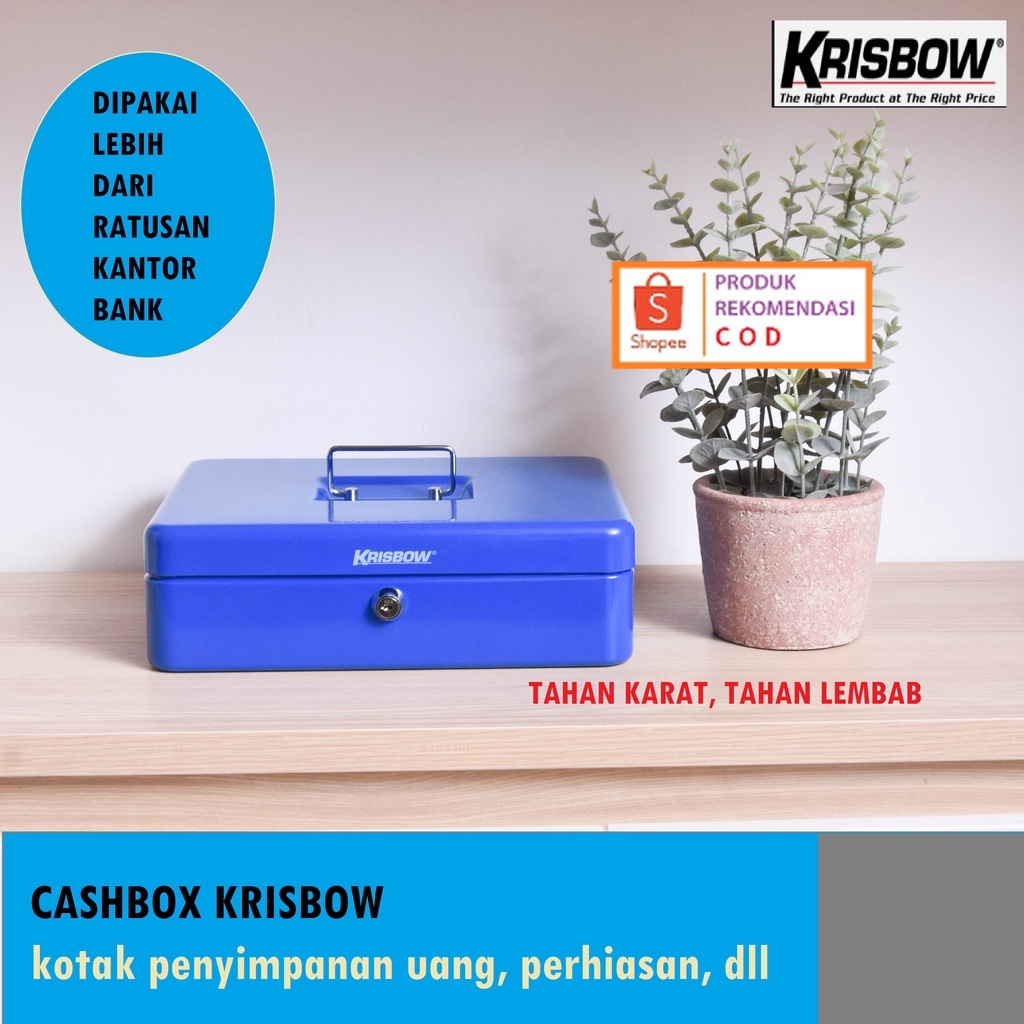 PROMO Brankas MINI KRISBOW kotak uang perhiasan CASH BOX KRISBOW Penyimpanan Uang Cash Box kunci BRA