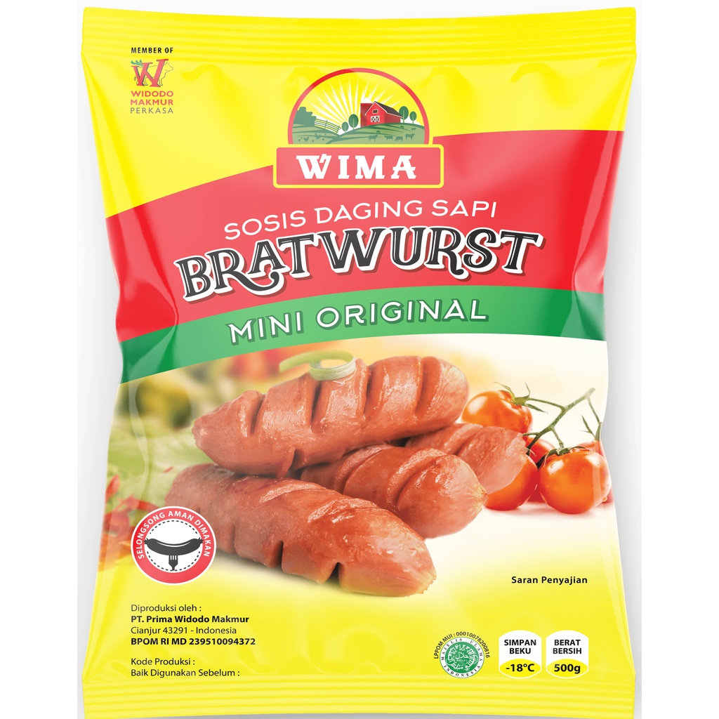 

Wima Sosis Sapi Bratwurst Daging Olahan Isi 6 Pcs 500g