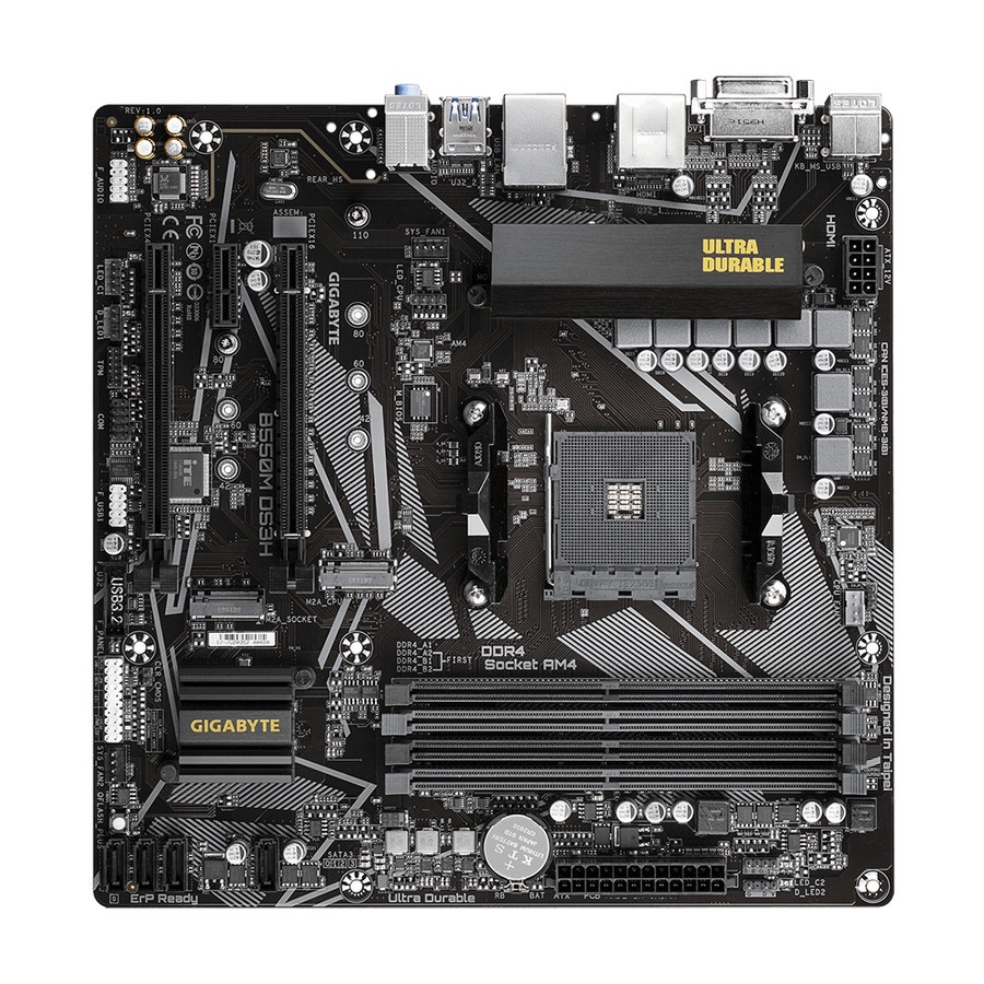 Motherboard GIGABYTE B550M DS3H (AMD AM4, B550, DDR4)