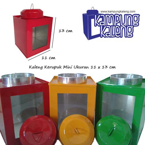 Kaleng Kerupuk Mini Ukuran 11 X 13 Cm