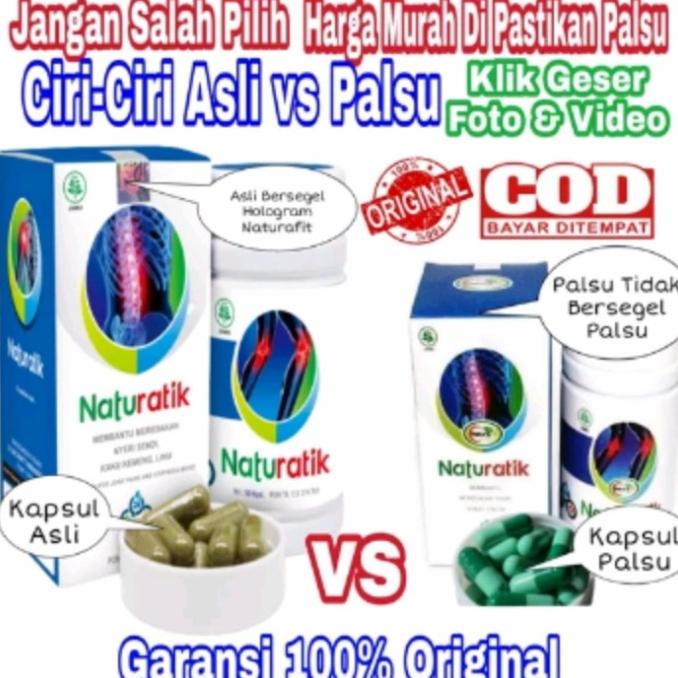 Obat Herbal Nyeri sendi - Rematik - Asam Urat Naturatik 50 Kapsul Asli