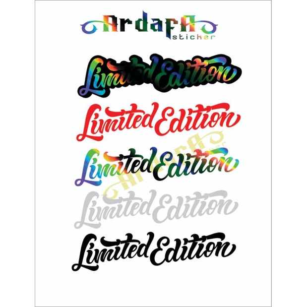 LIMITED EDITION STICKER CUTTING BERKUALITAS