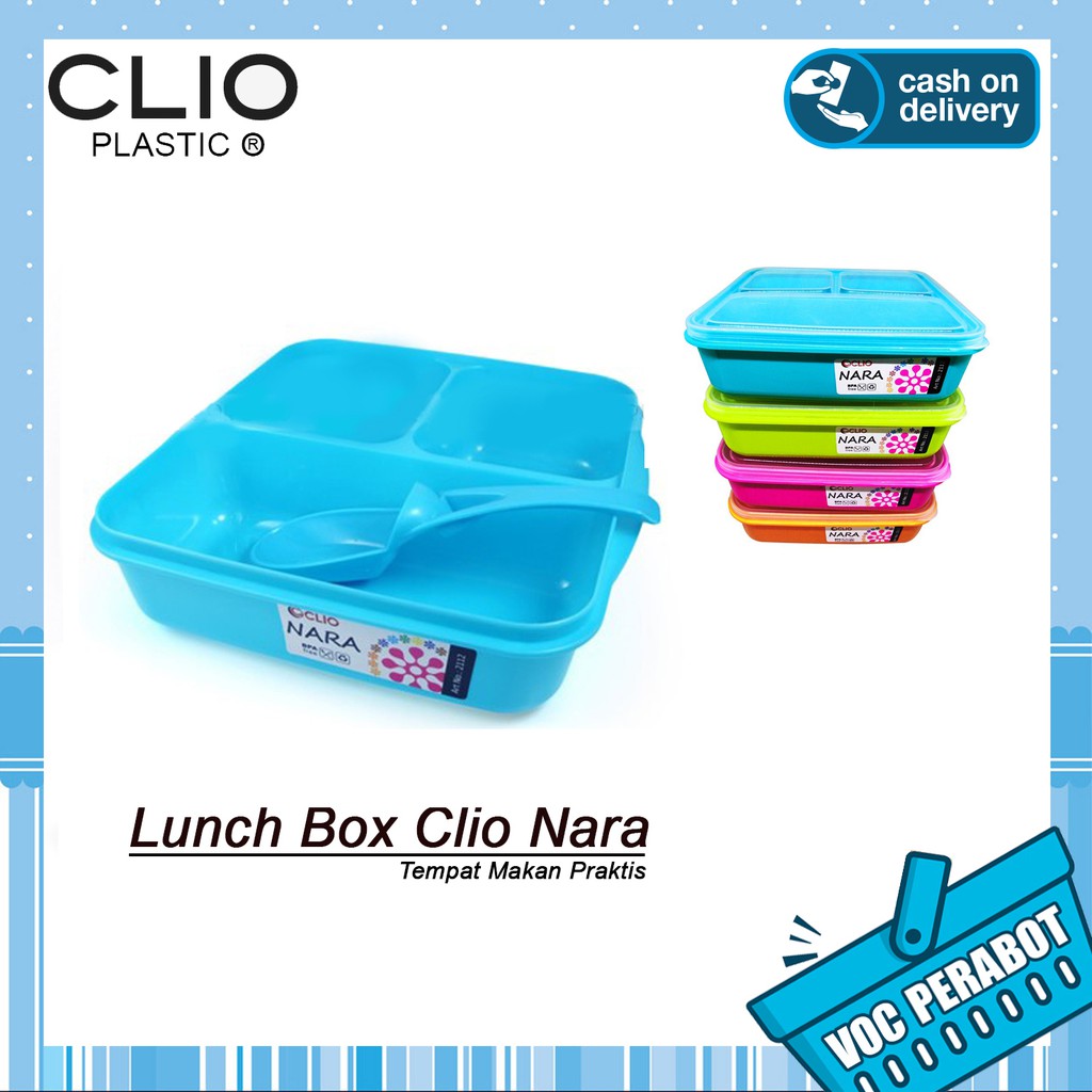 CLIO LUNCH BOX NARA + SENDOK tempat makan anak - PERABOT