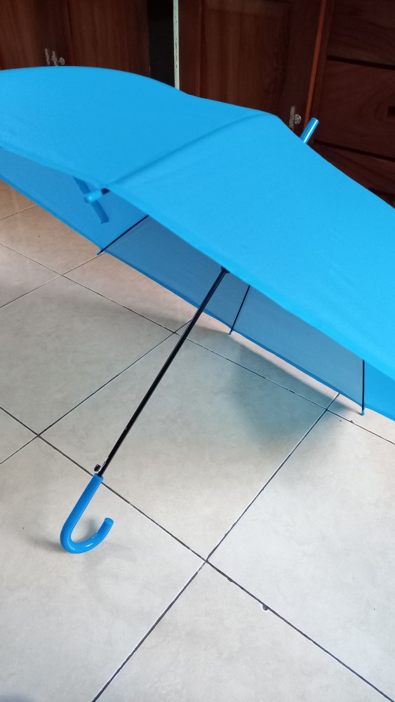 Payung Tongkat List Pastel Polos . Simple Beautiful Umbrella