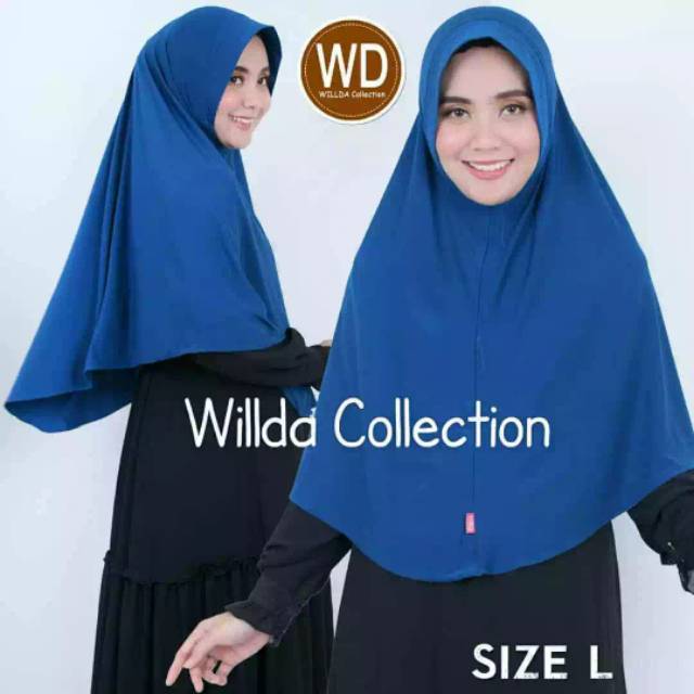 size L WILLDA Collection
Jilbab Khimar Zahra | Kerudung Instan | bergo wanita muslim