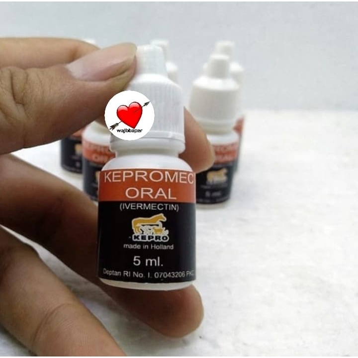 Kepromec Oral 5ml Obat kutu demodex scabies kucing anjing kelinci tete