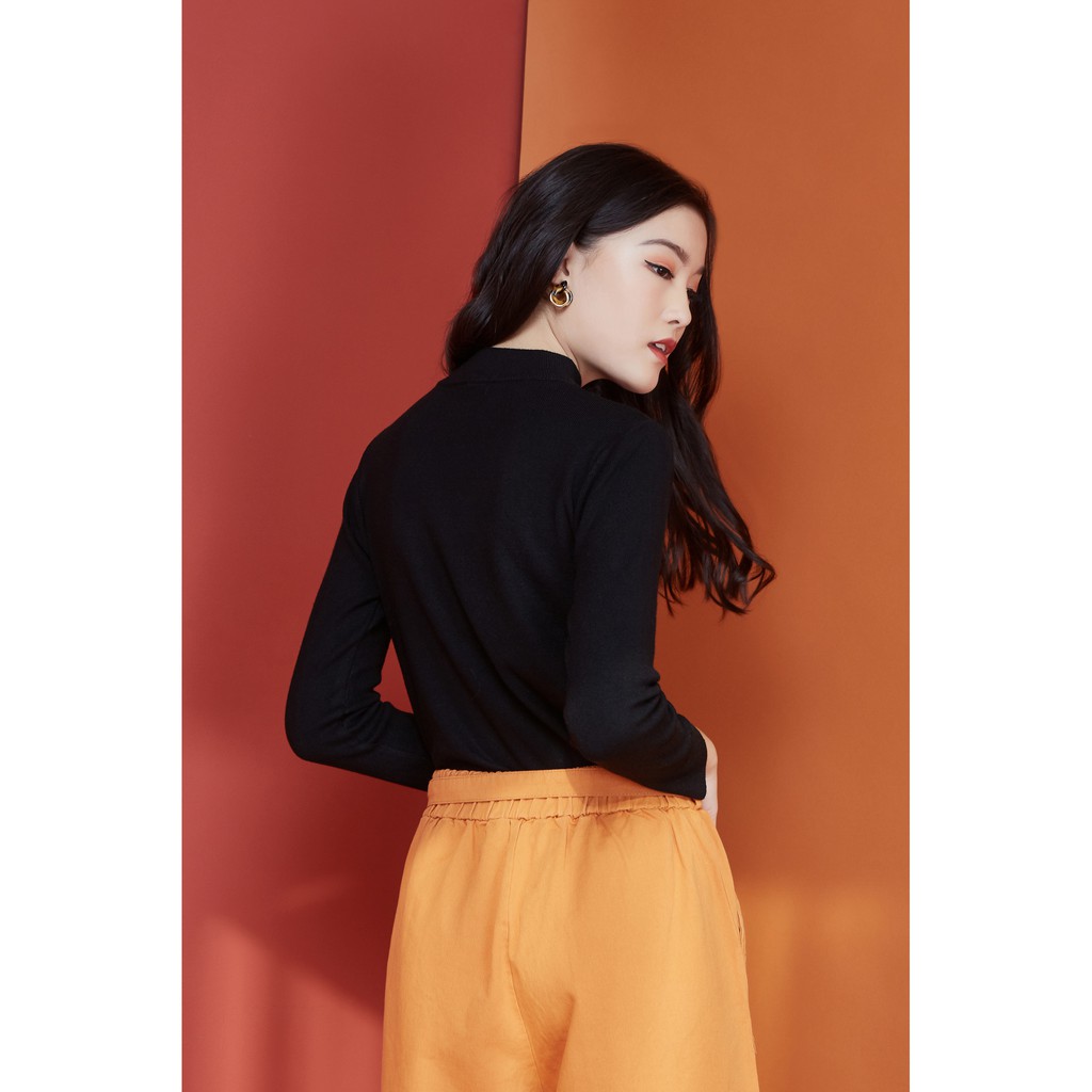 Peach Poppy Lenna Top - Atasan Wanita Knit Lengan Panjang