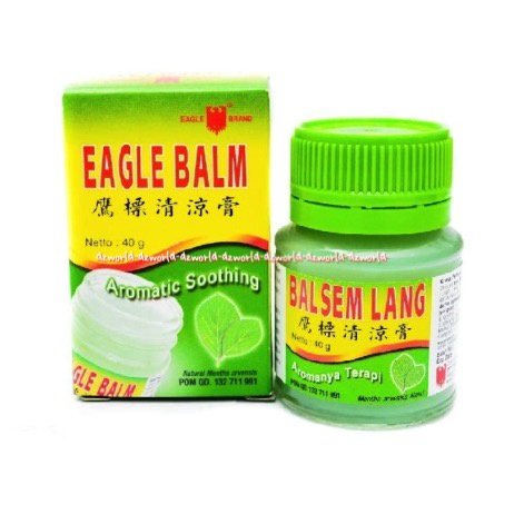 Eagle Balm Balsem Lang Aromatic Soothing 20gr Bal sem Caplang Cap Lang Untuk Pusing masuk Angin Pegal Pegal Balm Hijau