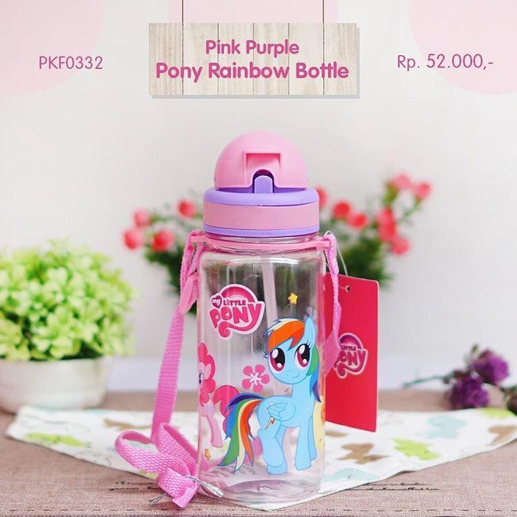 BOTOL MINUM KARAKTER BPA FREE SEDOTAN TALI PANJANG 350 ML 3675