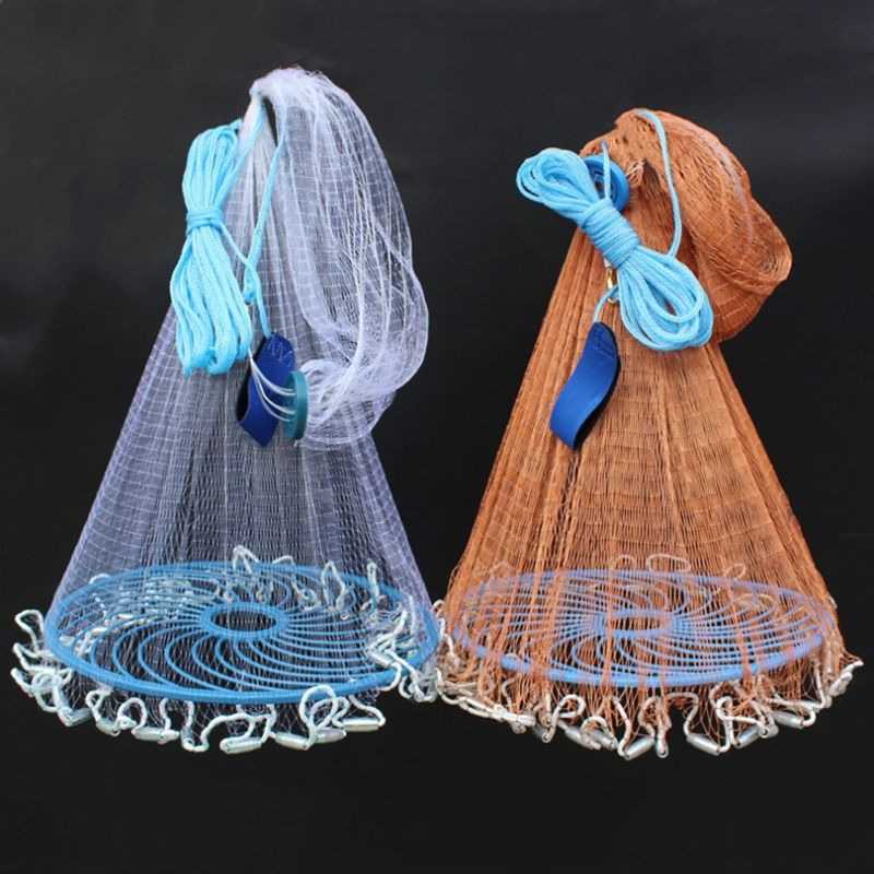 Jaring Pancing Finefish Jaring Pancing Ikan Lempar Fishing Throw Net Cage - SE4