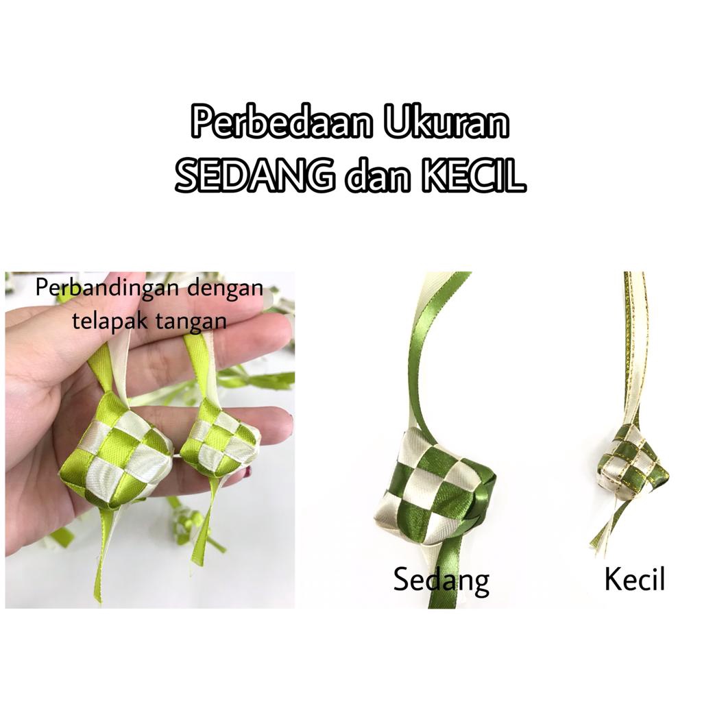 12 BUAH - KETUPAT PITA | HIASAN LEBARAN IDUL FITRI | KETUPAT IDUL FITRI