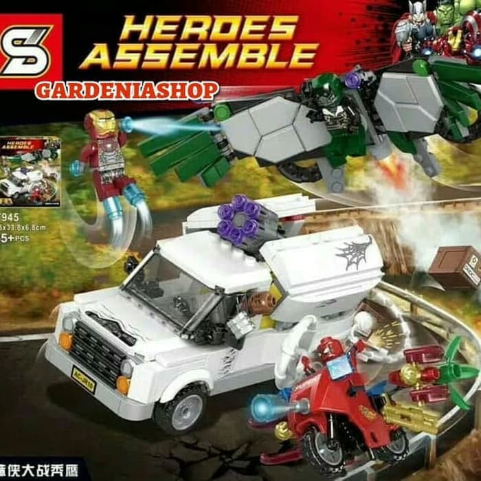 BRICK SY 945 SPIDERMAN IRONMAN HOMECOMING BEWARE THE VULTURE