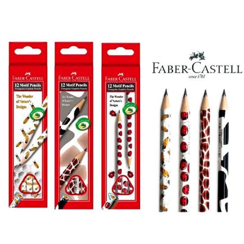 

PENSIL 2B FABER CASTEL MOTIF COW AND GIRAFE