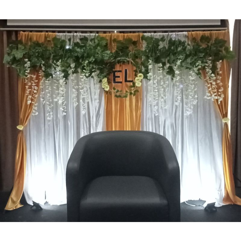 SEWA BACKDROP SIMPLE TERMURAH/WEDDING/ENGAGEMENT/KHITANAN
