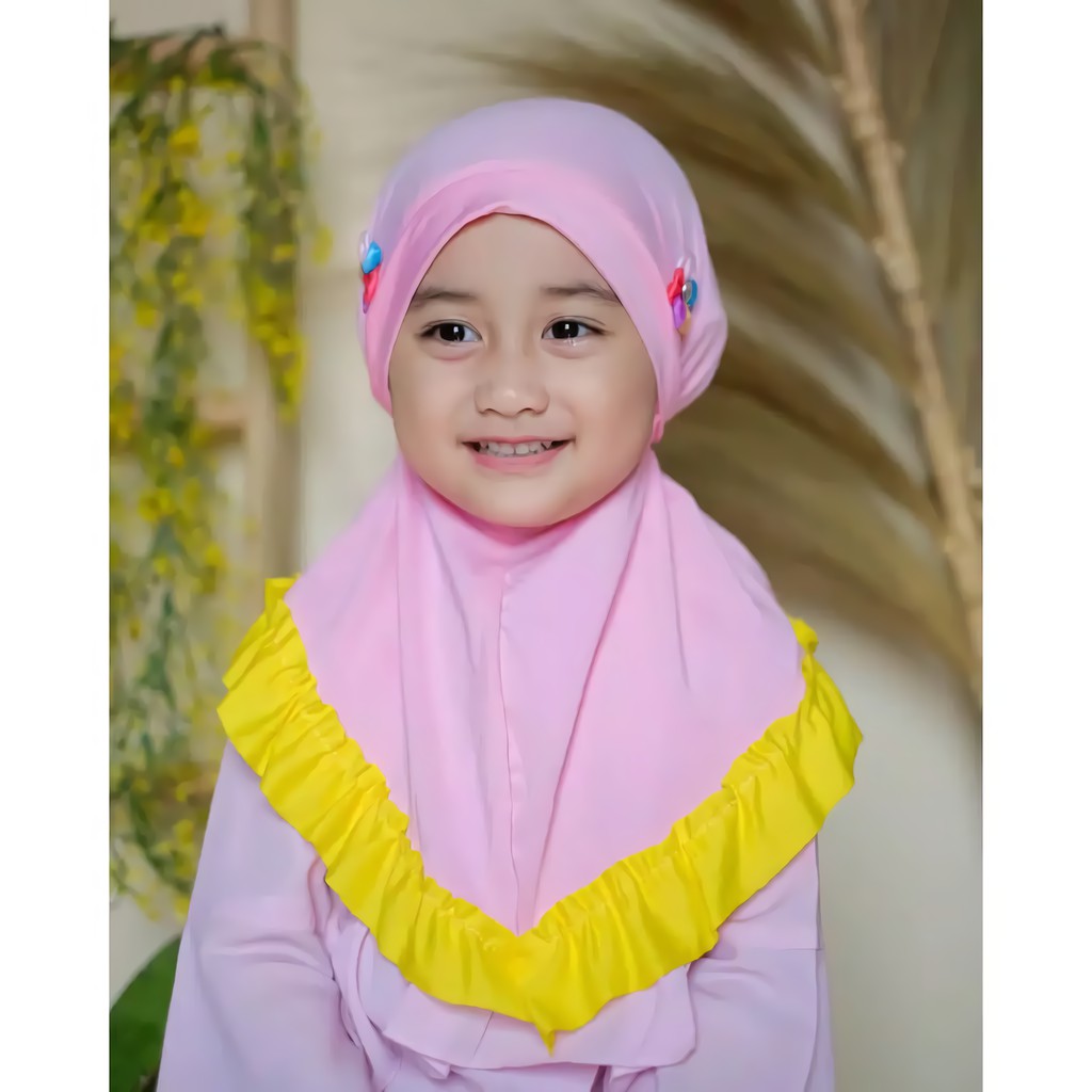 HIJAB ANAK BUNGA 2 JILBAB ANAK HIJAB ANAK MURAH HIJAB JILBAB HIJAB BABY KERUDUNG ANAK-3