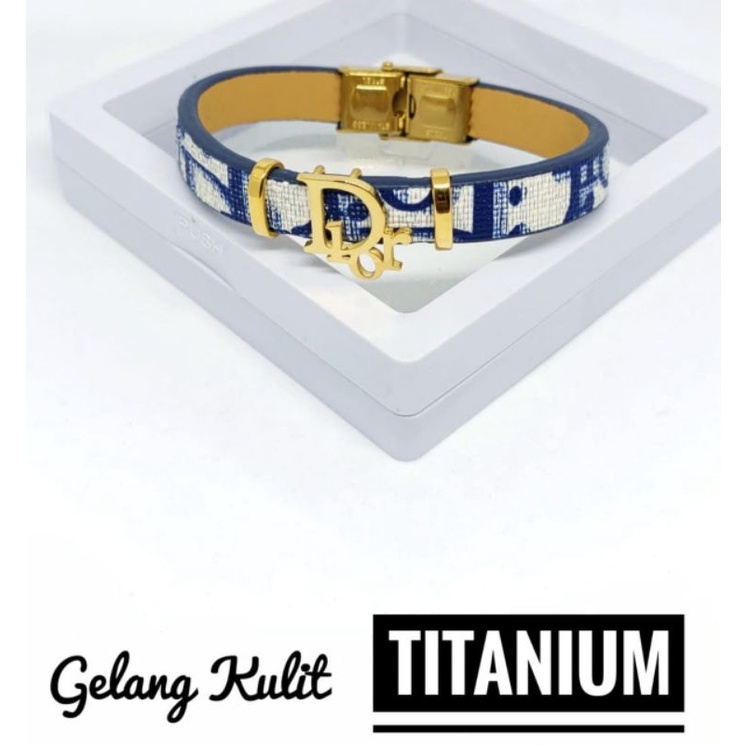 gelang kulit titanium
