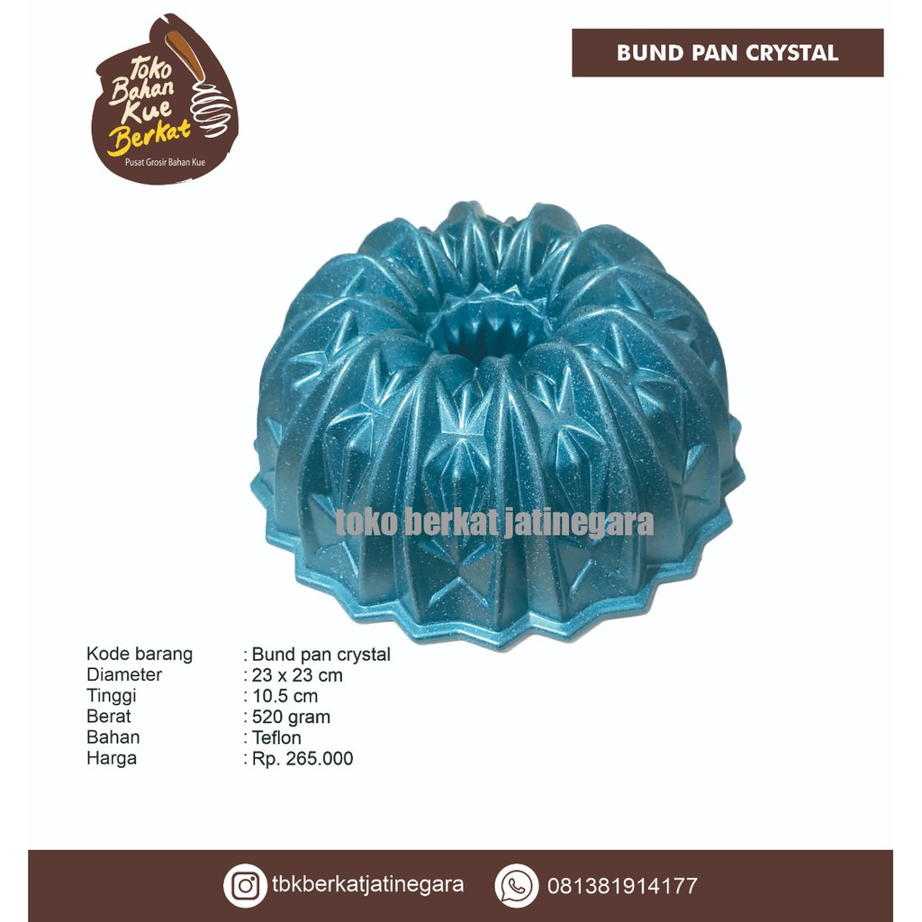 Bundt Pan Crystal Loyang Premium 23 cm