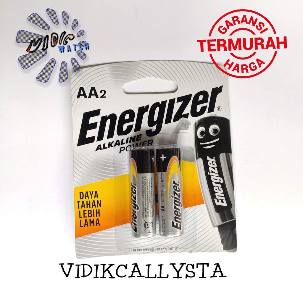 BATERAI ENERGIZER ALKALINE POWER AA AAA A3 A2 E91 LR6 / AAA A3 E92 LR03 1.5V ASLI ISI 2