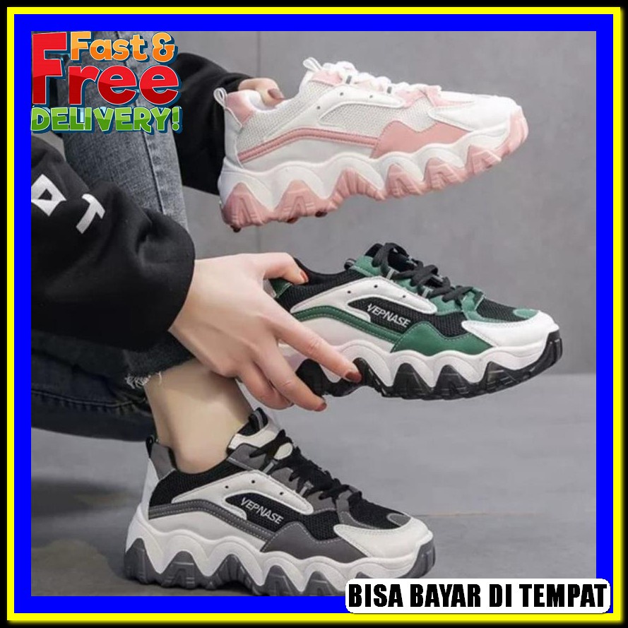 Bisa Cod Sepatu Keren Spatu Sneakers Shoes Sneaker Jalan Srs Casual Snakers Hitam Putih Seneker Kasu