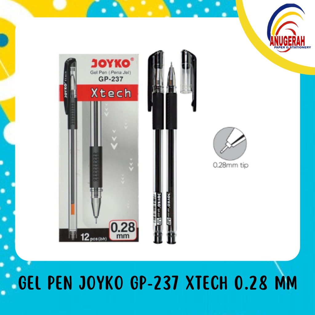 Gel Pen Joyko GP-237 Xtech 0.28 MM (PCS)