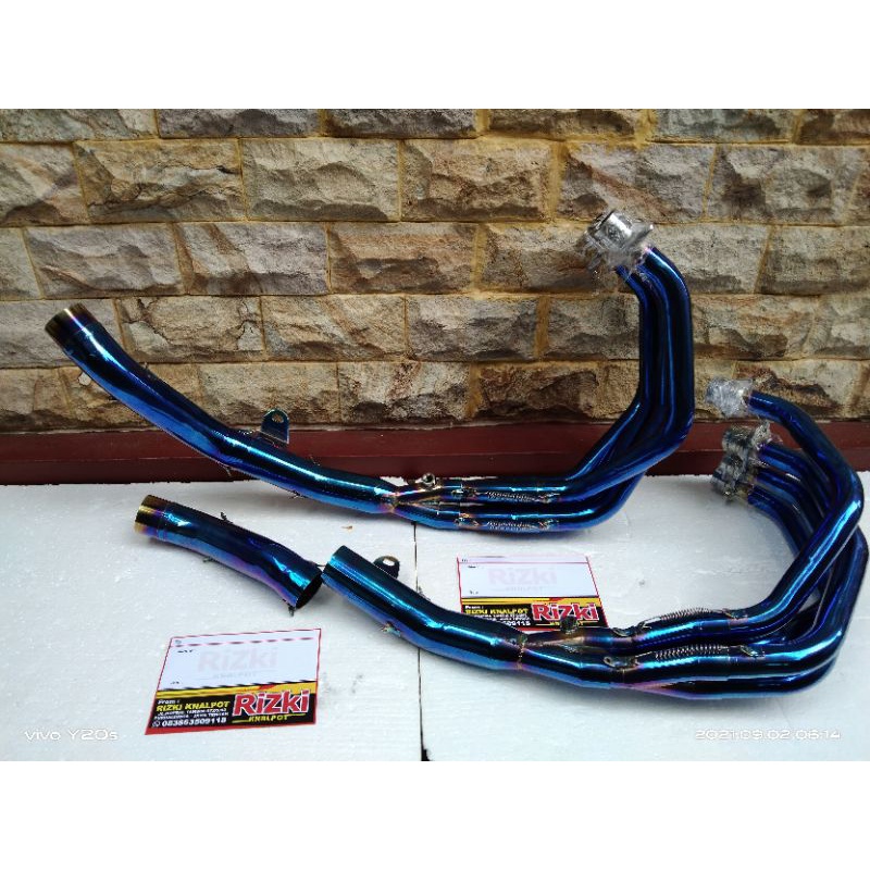 HEADER BENDING ZX25R BLUE