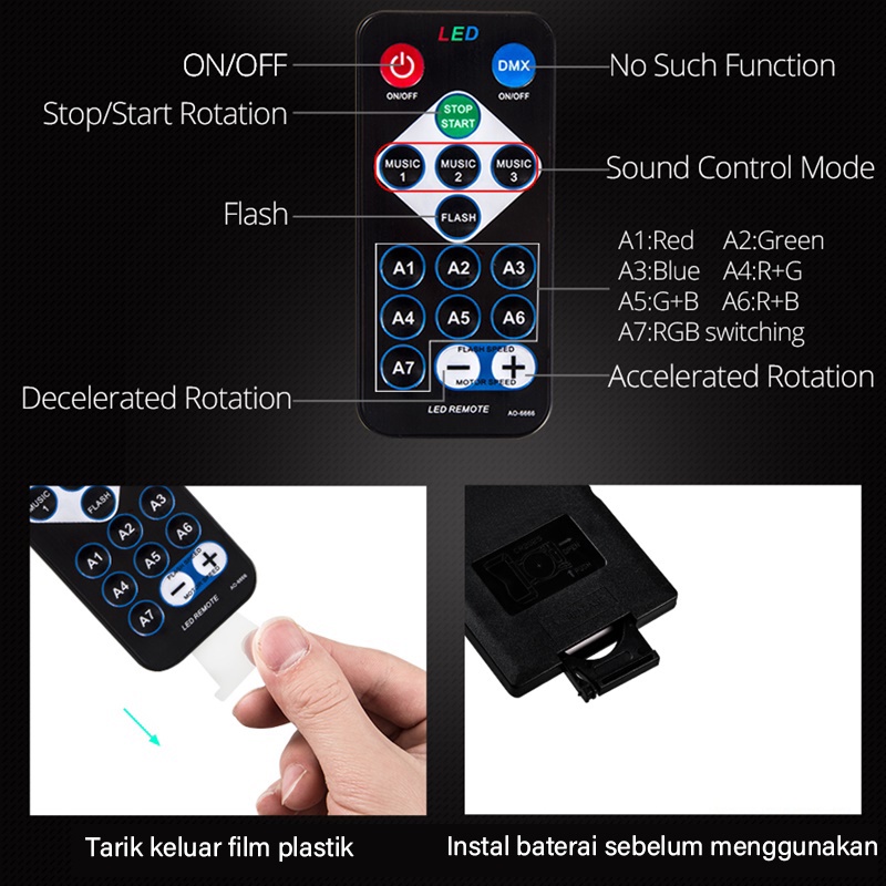 ITS Lampu Disco Pesta Cahaya LED Party Light Lampu Panggung Ambient Light EU Steker