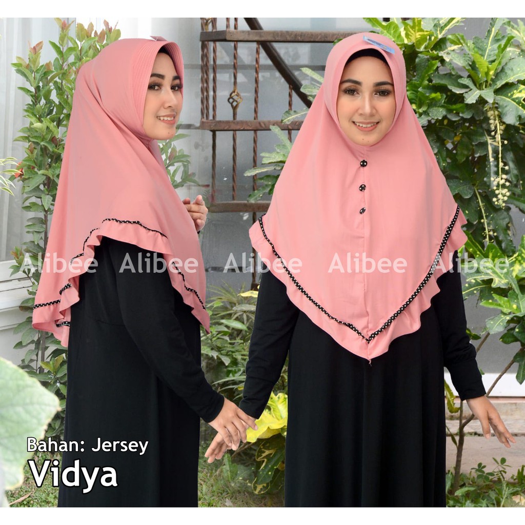 AliMaMa - JILBAB VIDYA - Kerudung Kurung Instant Bahan Jersey Termurah
Kekinian