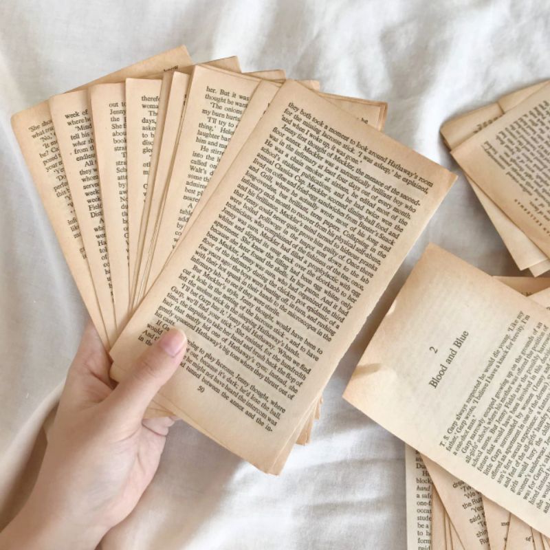 

(70 Pcs) Kertas Vintage Old Paper - Kertas Novel Kuno - Journaling Paper [twuday.co]