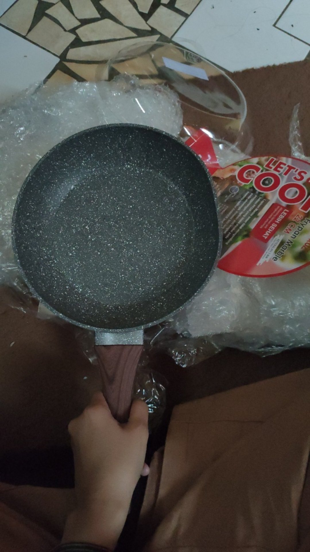 Cypruz Fry Pan Induksi Marble Series 22cm Fp-0631