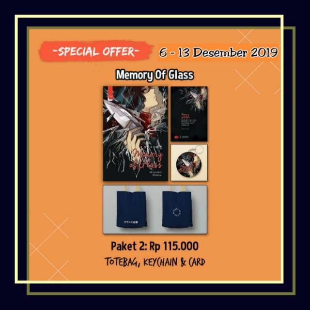 

[Free Bubble Wrap] PO Memory of Glass Paket 2 dan Paket 3
