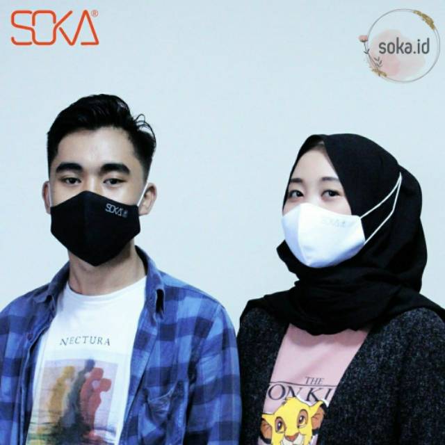 Soka Masker Kain - Masker Soka Anti Bacteria dan Air Flow