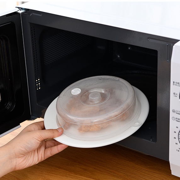 Tutup Bulat Universal Bahan Plastik Transparan Tahan Minyak Untuk Microwave Oven Rumah Tangga