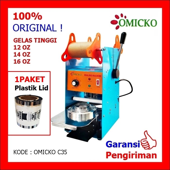 Alat Press Gelas Plastik Cup Sealer Omicko