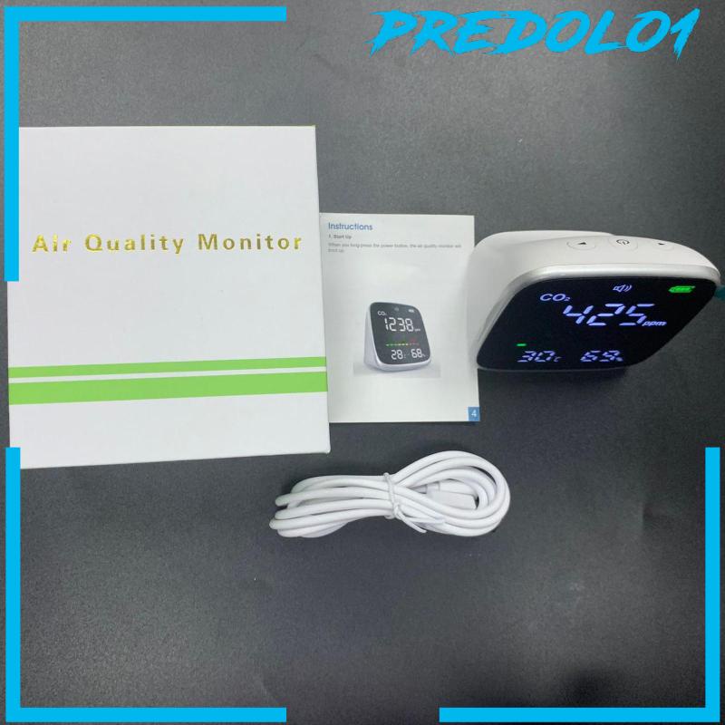 (Predolo1) Co2 Termometer Detektor Ambient Co2 Portable Untuk Ruang Kelas