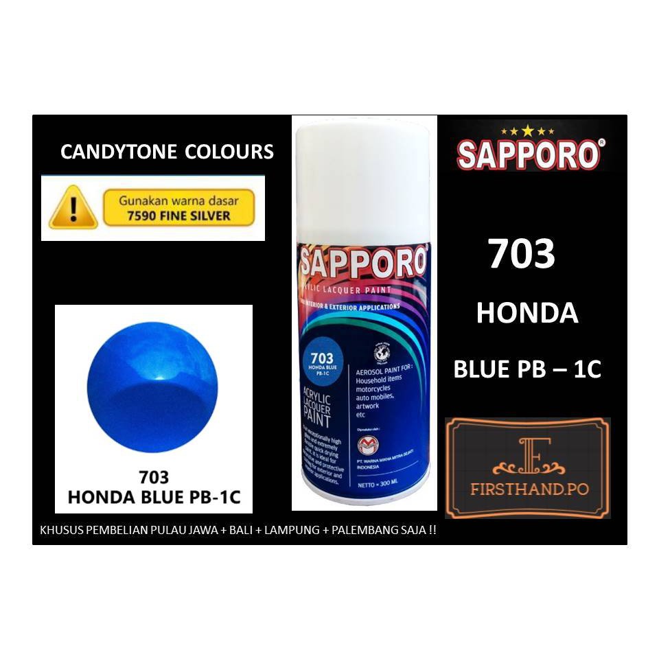 Sapporo Spray 703 Honda blue 706 / candy blue / pilox / pylox