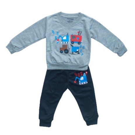 HappyOliver PASSWORD BEEP CAR Setelan Sweater 1 - 7 Tahun Baju Anak BerKualitas