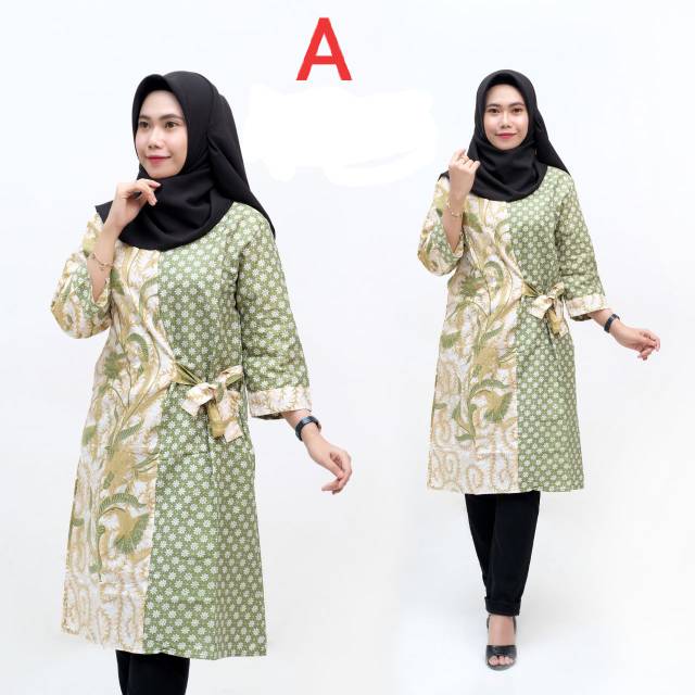 Tunik batik tali pinggangnya