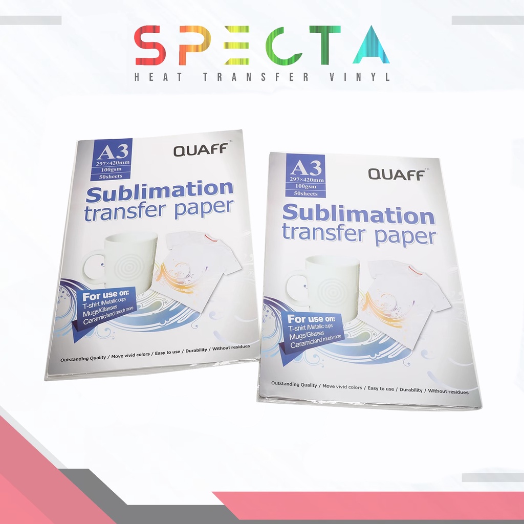 SPECTA SUBLIMATION TRANSFER PAPER A3 | KERTAS SUBLIM A3 KAOS, MUG , DLL